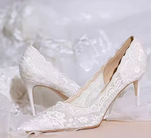 Chaussures de Mariée Blanches à Talon Aiguille