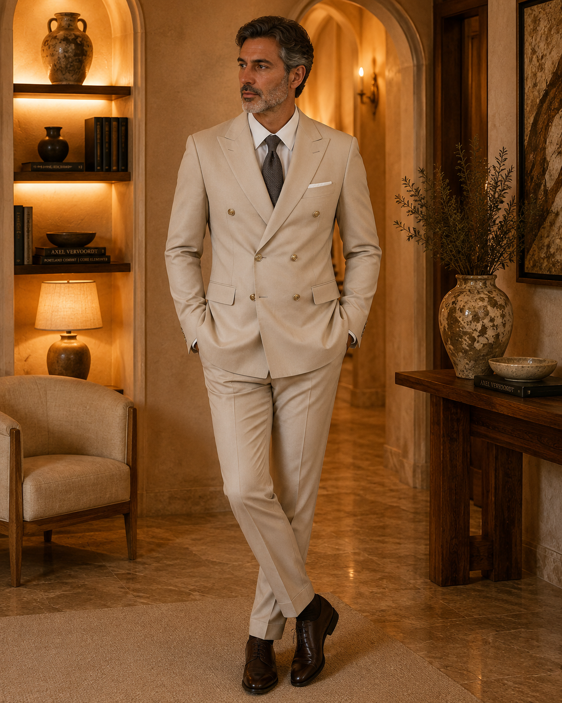 Costume Homme Deux Pièces Élégant
