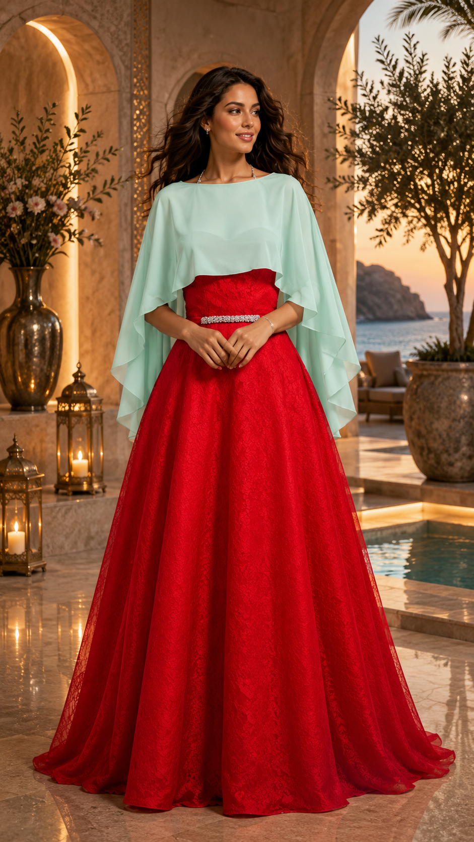 Cape bolero de mariée