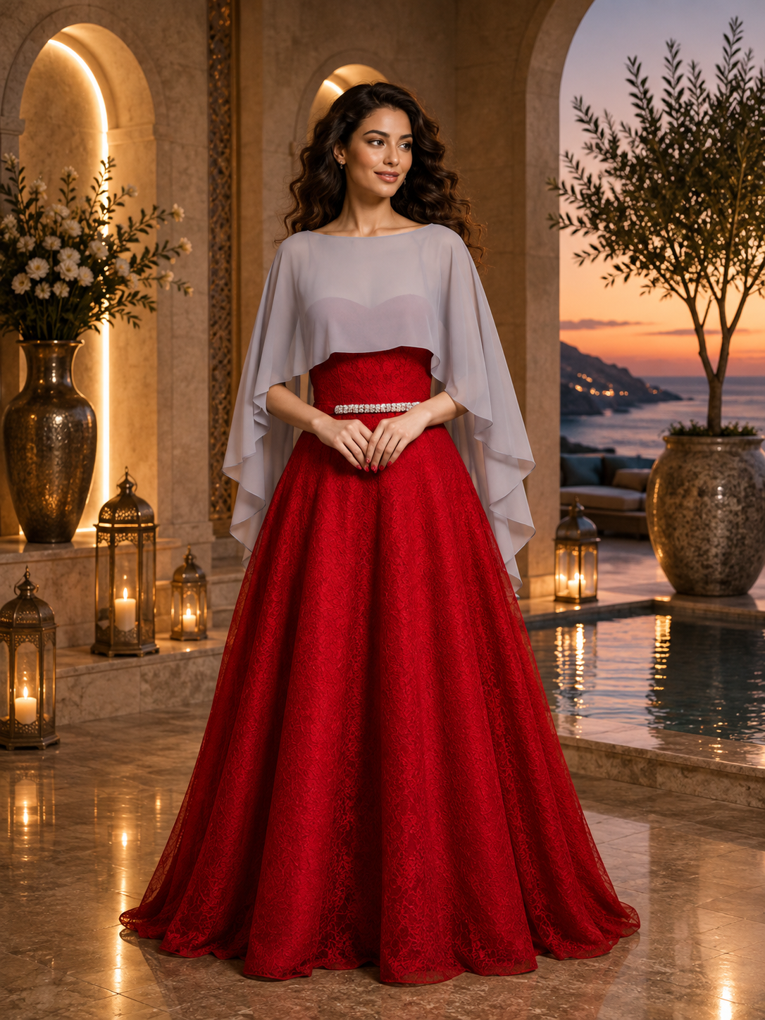 Cape bolero de mariée