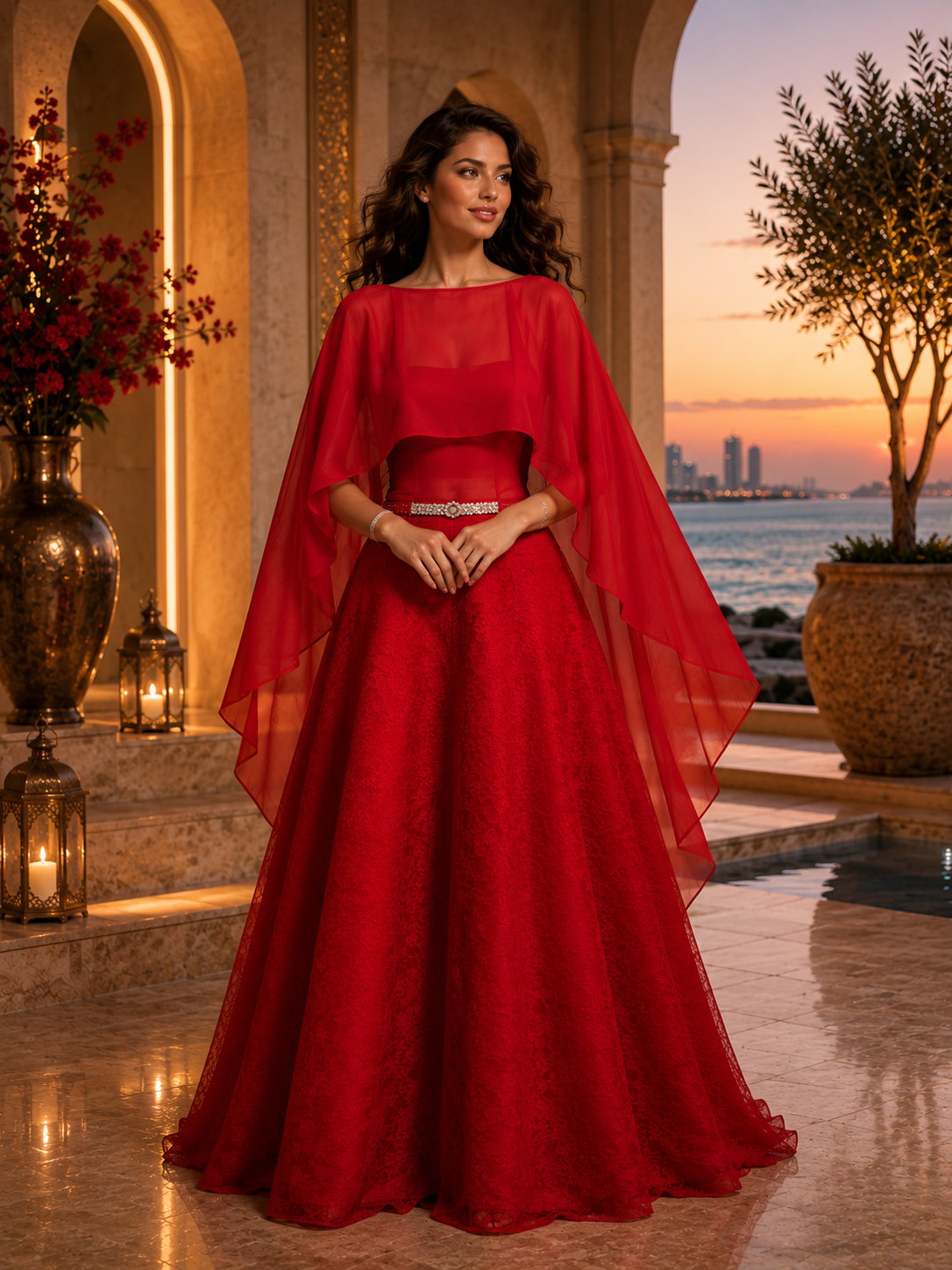 Cape bolero de mariée