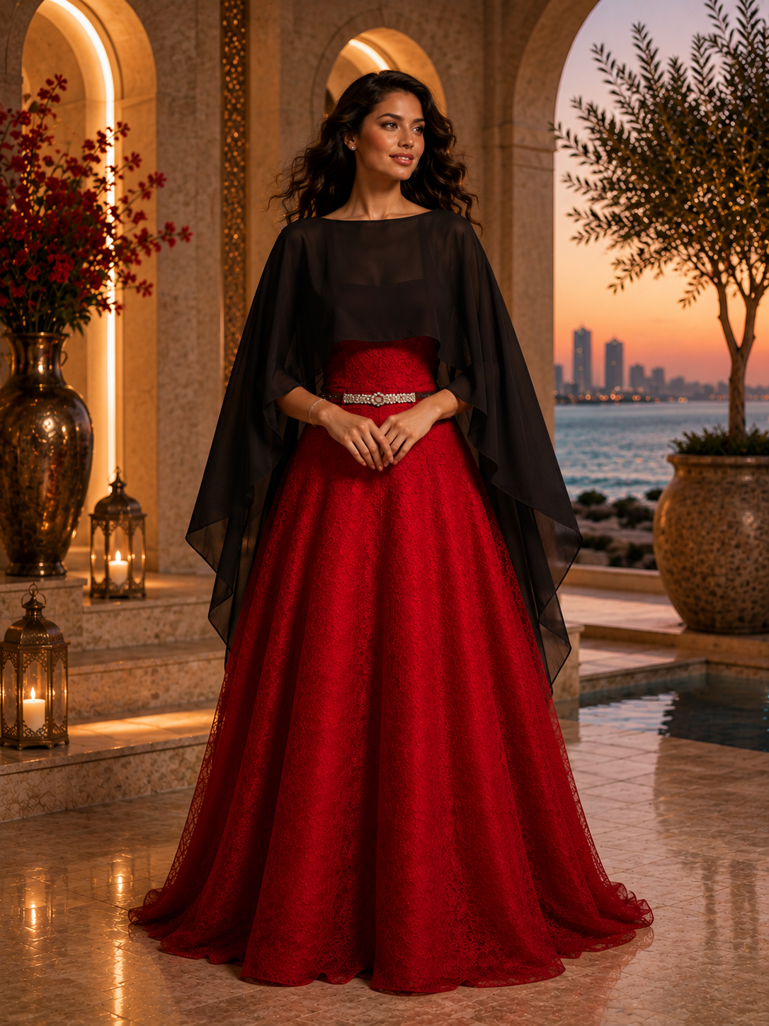 Cape bolero de mariée
