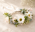 Couronne Florale Rose Poudré Mariage