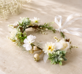 Couronne Florale Blanche Végétale Mariage