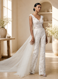 Combinaison de Mariée Dentelle - Vue de face