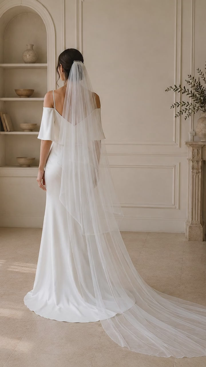 Voile de mariée simple 300cm