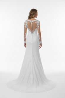 Robe de mariée sirène en dentelle - vue de dos